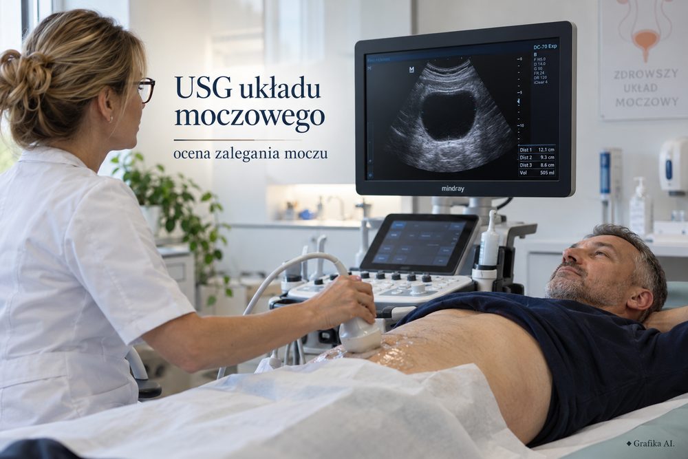 USG układu moczowego z oceną zalegania moczu
